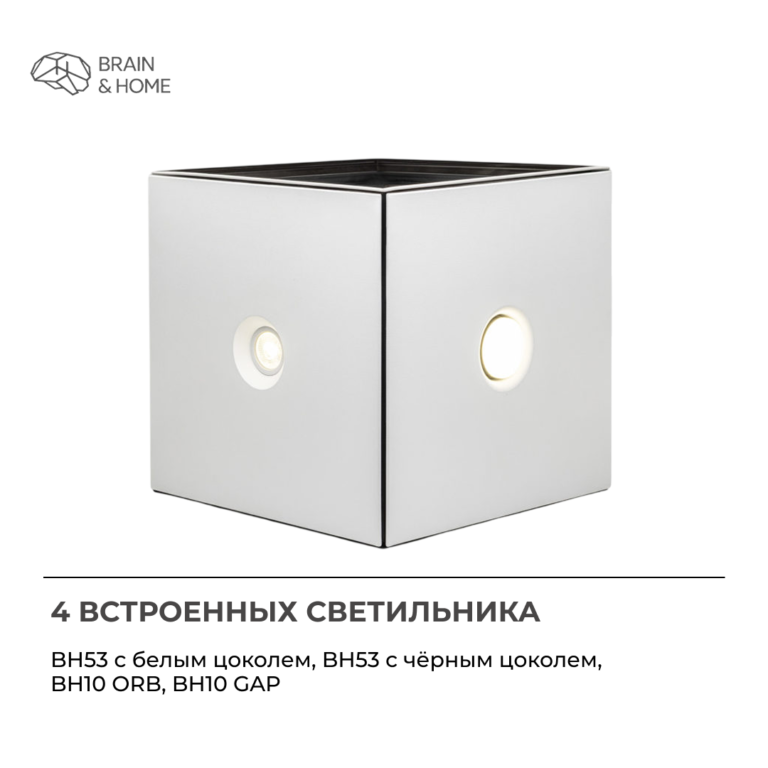 BH53 – Когда нужен свет для натяжного потолка. Светильник в один уровень с потолком.