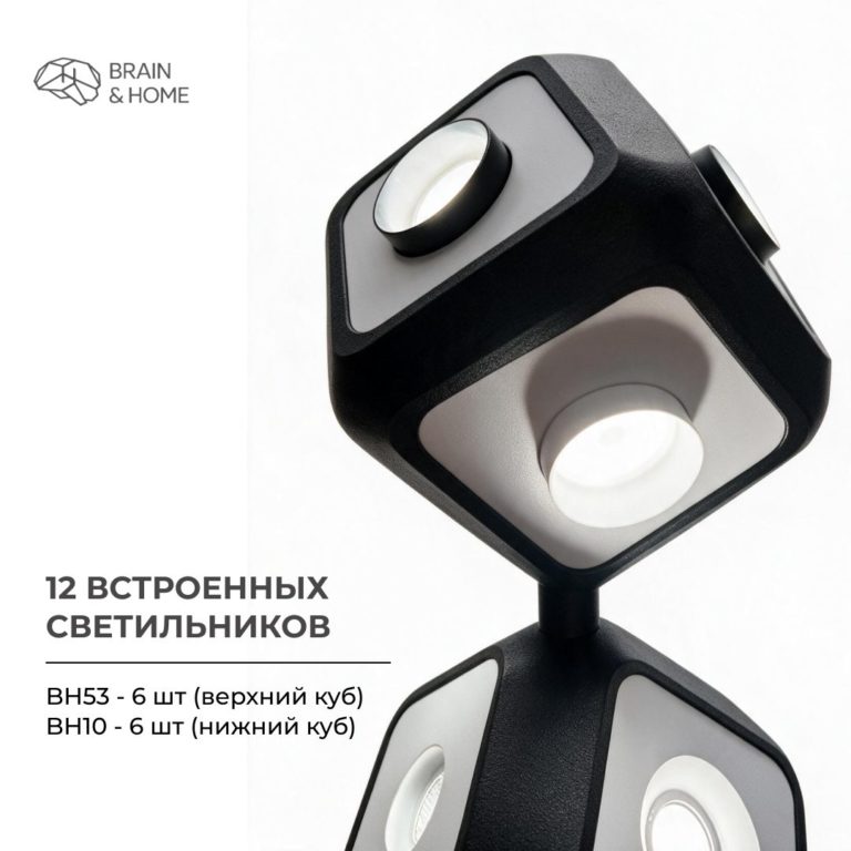 BH53 – Когда нужен свет для натяжного потолка. Светильник в один уровень с потолком.